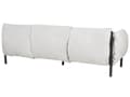 Miniatyrbilde 5 av 9: Hagesofa 3-seters Aluminium Grå Svart Aluminiumsramme Lysegrå puter