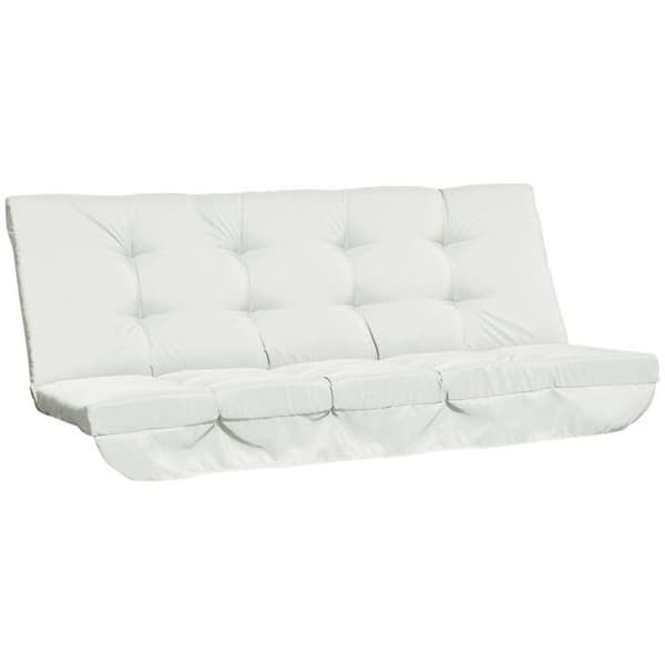 Rootz Sittdyna - Dynsats - Stolsdyna - Gungdyna - Kuddesits - Trädgårdsgungdyna - Ryggkudde Sidokudde - Beige - 170L x 100W x 8H cm