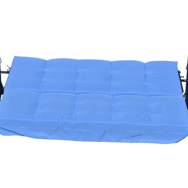 Rootz Sittdyna - Dynsats - Stolsdyna - Gungdyna - Kuddesits - Trädgårdsgungdyna - Ryggkudde Sidokudde - Blå - 170L x 100W x 8H cm