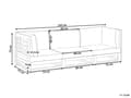 Miniatyrbilde 3 av 11: Hagesofa Taupe Sertifisert lys akasietre Utendørs 3-seter med puter Moderne design