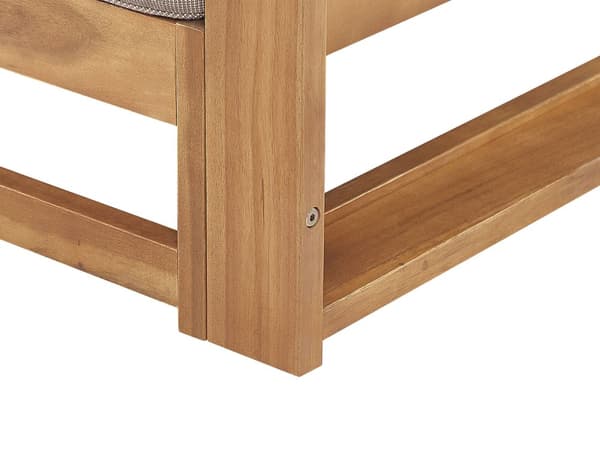 Hagesofa Taupe Sertifisert lys akasietre Utendørs 2-seter med puter Moderne design