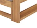 Miniatyrbild 9 av 11: Trädgårdssoffa Taupe Ljust Akaciaträ Certifierat Trä 2-sitsig med Dynor Modern Design Uteplats Trädgård