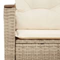 Miniatyrbillede 6 af 11: vidaXL 2-personers havesofa med hynder polyrattan beige