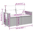 Miniatyrbillede 9 af 11: vidaXL 2-personers havesofa med hynder polyrattan beige