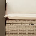 Miniatyrbillede 6 af 11: vidaXL 2-personers havesofa med hynder polyrattan beige