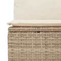 Miniatyrbild 6 av 9: vidaXL Trädgårdssoffa 2-sits med dynor konstrotting beige