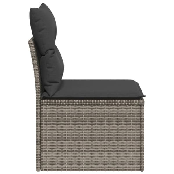 vidaXL sofamodul til haven med hynder polyrattan grå