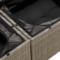 Miniatyrbillede 7 af 11: vidaXL 2-personers havesofa med hynder polyrattan grå
