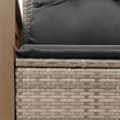Miniatyrbillede 8 af 11: vidaXL 2-personers havesofa med hynder polyrattan grå