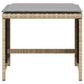Miniatyrbillede 5 af 11: vidaXL haveskamler 4 stk. med hynder 41x41x36 cm polyrattan beige