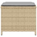 Miniatyrbillede 6 af 11: vidaXL haveskamler 4 stk. med hynder 41x41x36 cm polyrattan beige