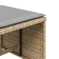 Miniatyrbillede 9 af 11: vidaXL haveskamler 4 stk. med hynder 41x41x36 cm polyrattan beige