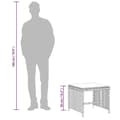 Miniatyrbillede 10 af 11: vidaXL haveskamler 4 stk. med hynder 41x41x36 cm polyrattan beige