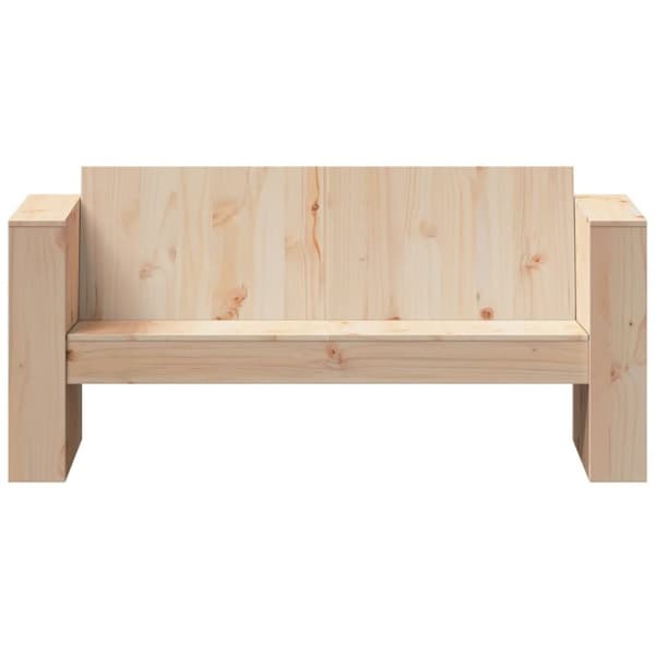 vidaXL Trädgårdssoffa 2-sits 134x60x62 cm massiv furu