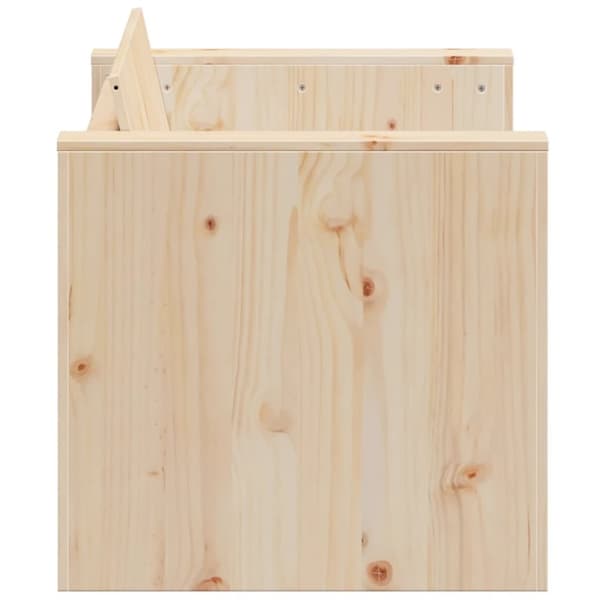 vidaXL Trädgårdssoffa 2-sits 134x60x62 cm massiv furu