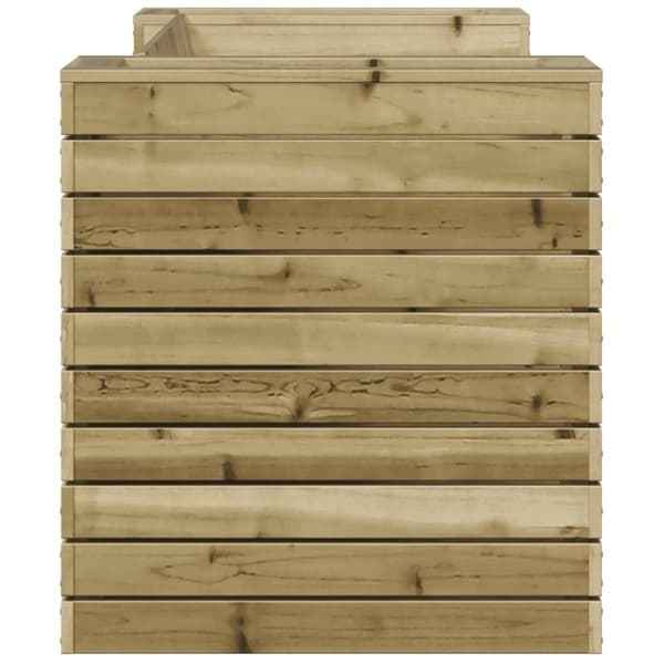 vidaXL bænk med plantekasser 167,5x60x65 cm imprægneret fyrretræ