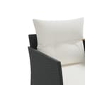 Miniatyrbillede 8 af 10: vidaXL 2-personers havesofa med skamler polyrattan sort