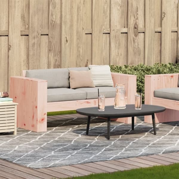 vidaXL Hagesofaer 2-seters 134x60x62 cm heltre douglasgran