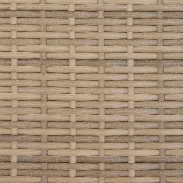 vidaXL 2-personers havesofa med baldakin og skamler polyrattan beige