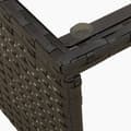 Miniatyrbilde 9 av 11: vidaXL Hagesofa med bord og puter L-formet svart polyrotting