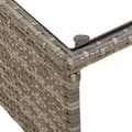 Miniatyrbilde 9 av 11: vidaXL Hagesofa med bord og puter L-formet grå polyrotting
