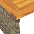 Miniatyrbilde 9 av 11: vidaXL Hagesofa med bord og puter L-formet grå polyrotting