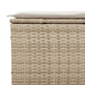 Miniatyrbillede 5 af 10: vidaXL 3-personers havesofa med hynder polyrattan beige