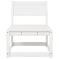 Miniatyrbilde 4 av 8: vidaXL Hagesofa hvit heltre furu