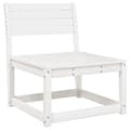 Miniatyrbilde 2 av 8: vidaXL Hagesofa hvit heltre furu