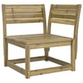 Miniatyrbillede 2 af 8: vidaXL hjørnemodul til havesofa 73x73x78 cm imprægneret fyrretræ