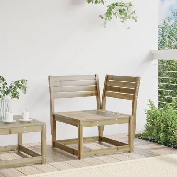 vidaXL Hagesofa for hjørne 73x73x78 cm impregnert furu