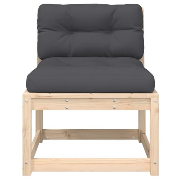 vidaXL Hagesofaer med puter 2 stk heltre furu