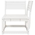 Miniatyrbilde 4 av 8: vidaXL Hagesofa for hjørne hvit 73x73x78 cm heltre furu