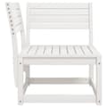 Miniatyrbilde 5 av 8: vidaXL Hagesofa for hjørne hvit 73x73x78 cm heltre furu