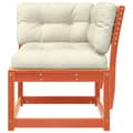Miniatyrbillede 6 af 10: vidaXL hjørnemodul til havesofa 73x73x78 cm m. hynder massivt fyr brun