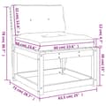 Miniatyrbilde 10 av 10: vidaXL Hagesofa med puter heltre douglasgran