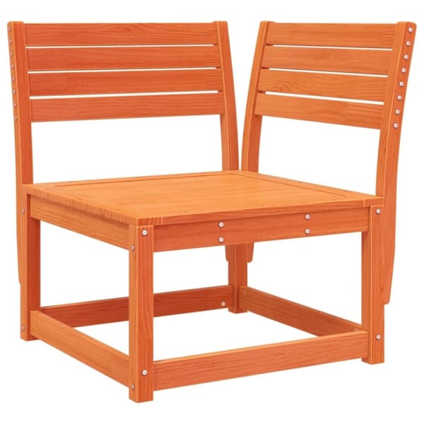 vidaXL Hagesofa for hjørne voksbrun 73x73x78 cm heltre furu