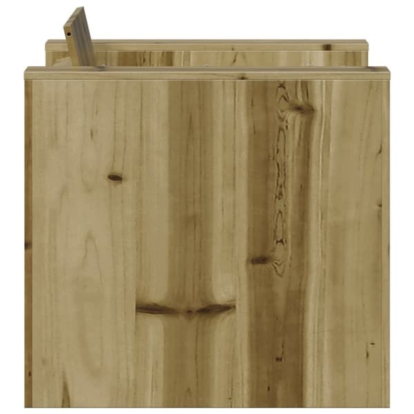vidaXL Trädgårdsfåtölj 79x60x62 cm impregnerad furu