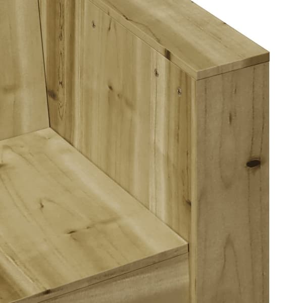 vidaXL Trädgårdsfåtölj 79x60x62 cm impregnerad furu