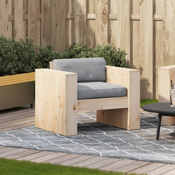 vidaXL Hagesofa 79x60x62 cm heltre furu