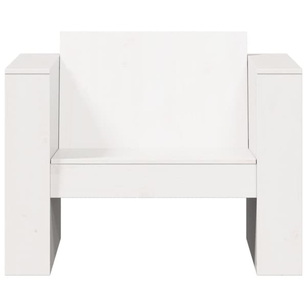vidaXL Puutarhansohva valkoinen 79x60x62 cm täysi mänty