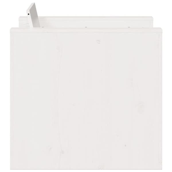 vidaXL Hagesofa hvit 79x60x62 cm heltre furu