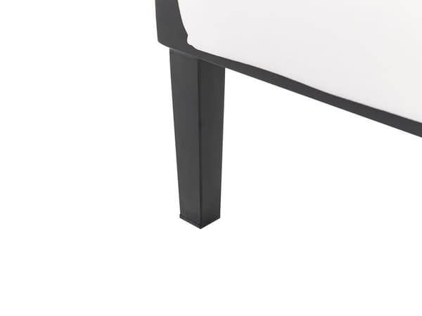 Hagesofa Svart aluminiumsramme Off-White vannavvisende stoffputer 3-seters sett med salongbord