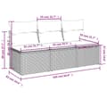 Miniatyrbillede 10 af 11: vidaXL 3-personers havesofa med hynder polyrattan brun