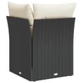 Miniatyrbillede 7 af 11: vidaXL hjørnemodul til havesofa med hynder polyrattan sort