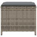 Miniatyrbillede 6 af 11: vidaXL haveskamler 4 stk. med hynder 41x41x36 cm polyrattan grå