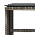 Miniatyrbillede 8 af 11: vidaXL haveskamler 4 stk. med hynder 41x41x36 cm polyrattan grå