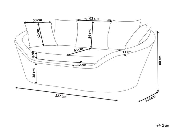 Utendørs daybed Natur Rotting 6 puter i beige farge Bohemsk og tradisjonell stil Hageseng Hagemøbler