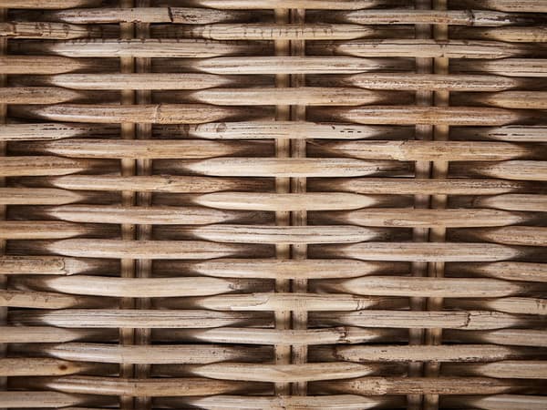 Utendørs daybed Natur Rotting 6 puter i beige farge Bohemsk og tradisjonell stil Hageseng Hagemøbler