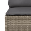 Miniatyrbillede 7 af 9: vidaXL hjørnemodul til havesofa med hynder polyrattan grå